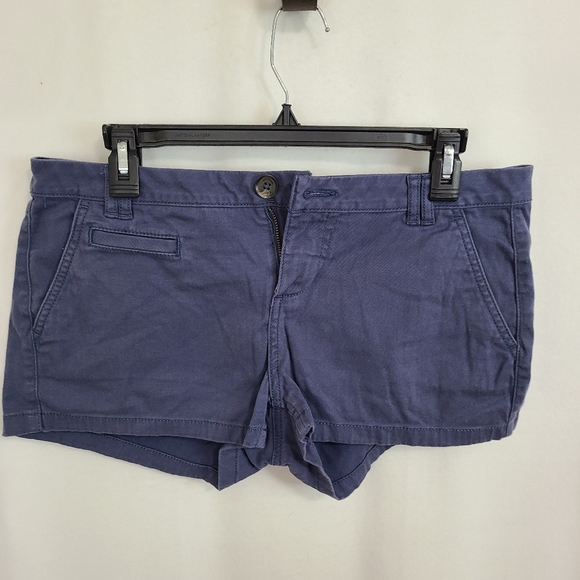 (538) Express Woman's High-Waisted Shorts, Size: 8 Color: Blue - Picture 2 of 13